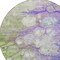 Homeroots 8' Purple Lilac And Artichoke Green Round Abstract Washable Indoor Outdoor Area Rug 582178 - alternate 8