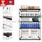 Shuntong Atlas 5-Tier 48 in.W x 24 in.D x 72 in.H Heavy Duty Storage Shelving Load 4000 Lbs, Wire Deck, Dark Grey B-ATLAS482472-5D1000 - alternate 6