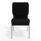 Flash Furniture Fabric Church Chair, Black XU-CH-60096-BK-SV-GG - alternate 10