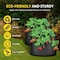 Ipower Simple Deluxe Grow Bags 10 Gallon Planter Pots with Handles, Black with 12 labels, 12PK GLGROWBAG10X6BLKX2 - alternate 7