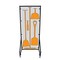 5S Supplies Housekeeping Shadow Board Broom Station V5, Gray / Orange Shadows, Kit, No Text HSB-V5-GRAY/ORANGE-KIT-NO TEXT - alternate 1