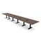 Skutchi Designs 22ft Conference Table W/ Power Unit | 22 Person Modular Rectangular Meeting Table | Harmony Series HAR-REC-48x264-T.BK-H3041-EBLK - alternate 1