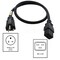 Ac Works Power Cord, 3 ft 6-20P to C19, 20A 250V Heavy-Duty, Agricultural Drone Use S620C19-036 - alternate 4