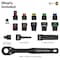 Klein Tools KNECT 3/8-Inch Drive Impact-Rated Pass Through Socket Set, 15-Piece 65400 - alternate 13