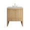 James Martin Vanities Hudson 30" Single Vanity, Light Natural Oak w/ 3 CM Lime Delight Silestone Top 435-V30-LNO-3LDL - alternate 1