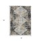 Homeroots 3' X 5' Black And Ivory Geometric Washable Indoor Outdoor Area Rug 631987 - alternate 8