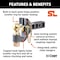 Curt SecureLatch Receiver Mount Ball and Pintle Hitch, 2-5/16 in Dia Hitch Ball, Carbon Steel 48406 - alternate 5