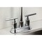 Kingston Brass Double-Handle 4" Centerset High-Arc Bar Faucet, Polished Chrome FB8491CML - alternate 6