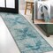 Jonathan Y Regis Bohemian Medallion Non-Slip Machine-Washable Teal/Cream 2 ft. x 8 ft. Runner Rug WSH107B-28 - alternate 1