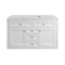 James Martin Vanities Chicago 48 in. Single Vanity, Glossy White, w/ 3 CM Eternal Jasmine Pearl Silestone Top 503-V48-GW-3EJP - alternate 1