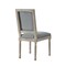 Homeroots Set of Two Gray and Brown Upholstered Linen Dining Side Chairs 535364 - alternate 8