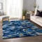 Homeroots 10' X 14' Blue Ivory And Gold Abstract Washable Indoor Outdoor Area Rug 643546 - alternate 5
