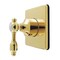 Kingston Brass Single-Handle Six-Way Diverter Valve with Square Trim Kit, Polished Brass KS4042TAL - alternate 1
