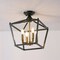 Jonathan Y Plains 12" 4-Light Modern Farmhouse Metal Open-Frame Pagoda LED Semi Flush Mount Mini Lantern, Dark G JYL7610H - alternate 10