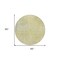 Homeroots 8' Round Gold Round Abstract Washable Non Skid Indoor Outdoor Area Rug 564256 - alternate 9