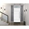 Vdomdoors Steel Door Deux 1705 White Enamel Transom Black Window Stainless Inserts Single Modern Painted-W36x DEUX1705EXD-BEM-W36 x H80+16-Right-hand Inswing - alternate 6