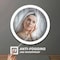 Fab Glass And Mirror LED Round Vanity Mirror, Wall Mounted Lighted Vanity Makeup Mirror with Anti Fog Dimmable Touch HC39RD - alternate 7