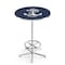 Holland Bar Stool Co 42" Chrome US Naval Academy NAVY Pub Table, 36" dia. Top L216C4236USNavA - alternate 1