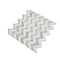 Apollo Tile Gray 11x12 Bianco Carrara Eastern White Marble Polished Floor and Wall Mosaic Tile 4.3sqft/case, 5PK APLDC88H03A - alternate 7