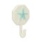 Homeroots 4" Aqua And Cream Cast Iron Starfish Wall Hook 612081 - alternate 8