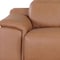 Homeroots 107" Chestnut Italian Leather Reclining Metal USB Sofa 720287 - alternate 9