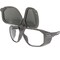 Bouton Optical Flip-Up Safety Glasses w/Gray Shade 5.0 IR Outer Lens, Gray/Orange Frame, and Anti-Scratch Coating 250-44-0G50 - alternate 4