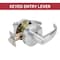 Global Door Controls GAL Series Pisa Style Heavy-Duty Commercial Cylindrical Lever, Grade 2 Entry in Brushed Chrome GAL-1151P-626 - alternate 1