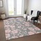 Homeroots 3' X 5' Gray Pink And Ivory Floral Washable Indoor Outdoor Area Rug 600000 - alternate 7