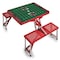 Picnic Time Family Of Brands Tampa Bay Buccaneers - Football Field - Picnic Table Portable Folding Table with Seats, (Red) 811-00-100-305-2 - alternate 1