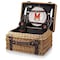 Picnic Time Family Of Brands NCAA Maryland Terrapins Champion Picnic Basket for 2, Large Wicker Picnic Set 208-40-179-314-0 - alternate 1