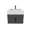 Castello Usa Nile 24-inch Black Vanity Set with White Top and Black Handles CB-MC-24BLK-BL-2053-WH - alternate 4