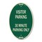 Signmission Visitor Parking Sign Visitor Parking 30 Minut, 12 In X 18 In Architectural, Heavy Gauge Aluminum A-OV-G-1218-22727 - alternate 1