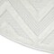 Homeroots 4' Ivory And White Geometric Indoor Outdoor Area Rug 556269 - alternate 9