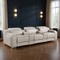 Homeroots 129" Light Gray Italian Leather Reclining USB Sofa 632873 - alternate 13