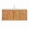 James Martin Vanities Laurent 60 in. Single Vanity, Light Natural Oak, w/ 3 CM Victorian Silver Quartz Top 545-V60S-LNO-3VSL - alternate 6