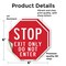 Signmission Stop Exit Only Do Not Enter, 6 inch X 6 inch, Vinyl Decal, 2PK OC-D-2PACK-6-10 - alternate 4