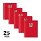 C-Line Products 8-1/2" x 11" Red Two-Pocket Heavyweight Poly Portfolio Folder with Prongs, 25EA/BX, 6BX/CT 33964-BX - alternate 4