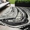 Homeroots 5' X 8' Black Gray And Ivory Abstract Washable Indoor Outdoor Area Rug 601249 - alternate 1