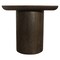 Homeroots 24" Dark Brown Distressed Solid Wood Square Pedestal End Table 605350 - alternate 6