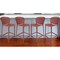 Homeroots Set of Four 30" Orange Heavy Duty Plastic Low Back Bar Height Bar Chairs, 4PK 555085 - alternate 5