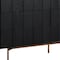 Homeroots 63" Black Solid Wood Six Drawer Double Dresser 518615 - alternate 7