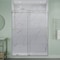 Anzzi 60in x 76in Frameless Shower Door with Sliding in Brushed Nickel with Tsunami Tempered Clear Glass SD-FRLS06102BN - alternate 17