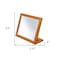 Homeroots 8" Brown Wood Framed Freestanding Makeup Shaving Tabletop Mirror 420751 - alternate 6