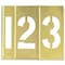 Partners Brand Brass Stencils, Number Only, 1", Brass, PK15 STBN10 - alternate 1
