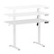 Homeroots Adjustable White Wood and Stainless Steel Standing Desk 723773 - alternate 5