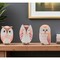 Homeroots Set of Three Pink And Beige Terracotta Owl Figurines, 3PK 634146 - alternate 8