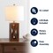 Jonathan Y Stewart 21.5" Farmhouse Wood LED Table Lamp, Brown JYL1062A - alternate 10