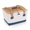 Picnic Time Family Of Brands Boardwalk Picnic Basket for 2, Beige Canvas with Navy Blue Accents 104-20-216-000-0 - alternate 8