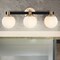 Jonathan Y Modernist Globe 24" 3-Light Metal/Frosted Glass Modern Contemporary LED Vanity, Brass Gold/Black JYL3542A - alternate 11