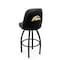 Holland Bar Stool Co Logo Grizzly Western Michigan 36 in. Swivel Bar Stool with Black Wrinkle Finish L048 - alternate 1